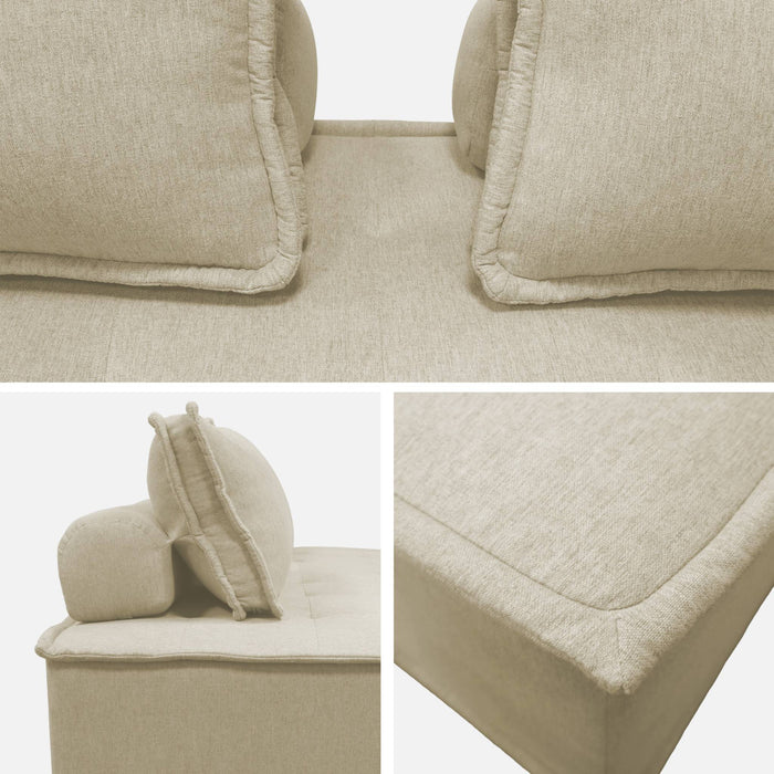 sweeek - 2-zits fauteuil DAO voor gestoffeerde modulair bank (Set van