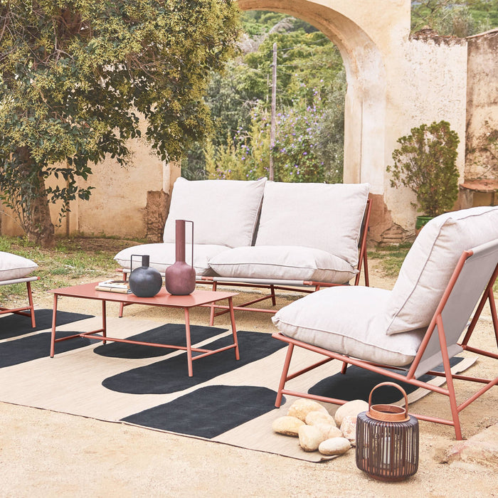 sweeek - Tuinset van staal en textileen voor 4 personen