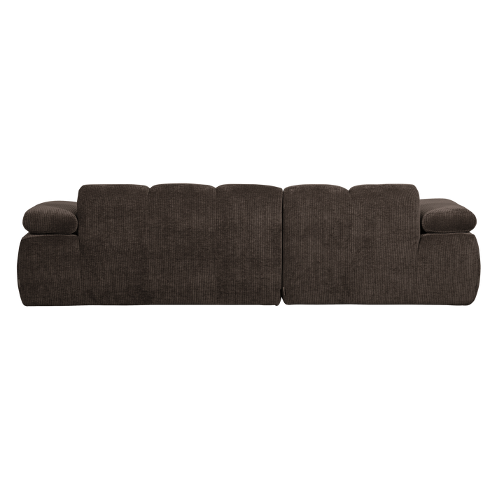 WOOOD Mojo Chaise Longue Bank Links - Ribstof - Bruin - 74x284x160