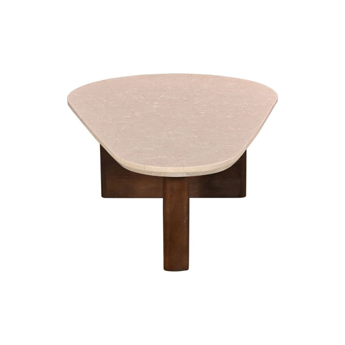 Giga Meubel - Salontafel Marmer Donkerbruin - 120x70x38cm - Ayla