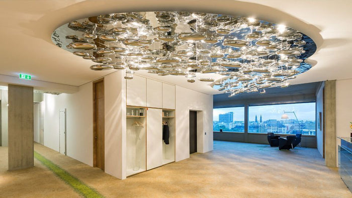 Artemide Tolomeo Mega Terra booglamp LED 3000K snoerdimmer alu grijs