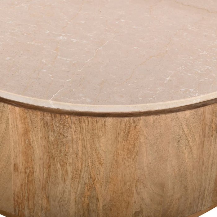 Giga Meubel - Salontafel Marmer Naturel - 90cm - Elan