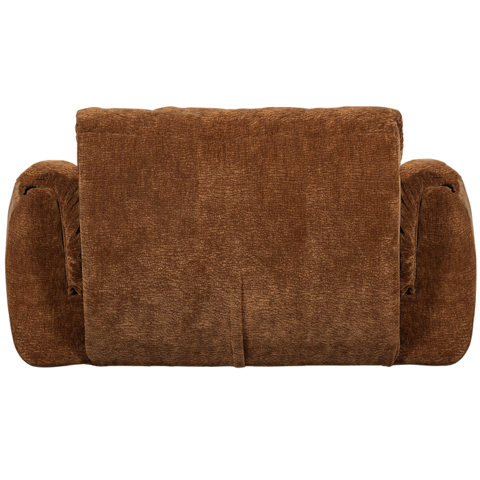 WOOOD Baggy Loveseat - 3D Chenille - Middenbruin - 81x138x101