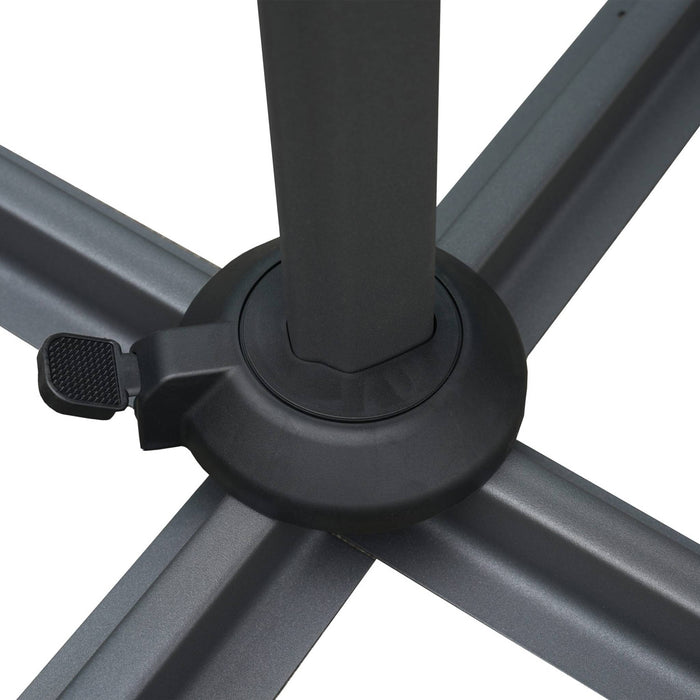 sweeek - Rechthoekige parasol met een afmeting van 3x4m