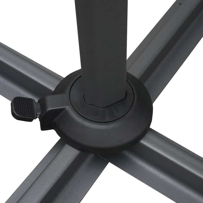 sweeek - Rechthoekige parasol met een afmeting van 3x4m