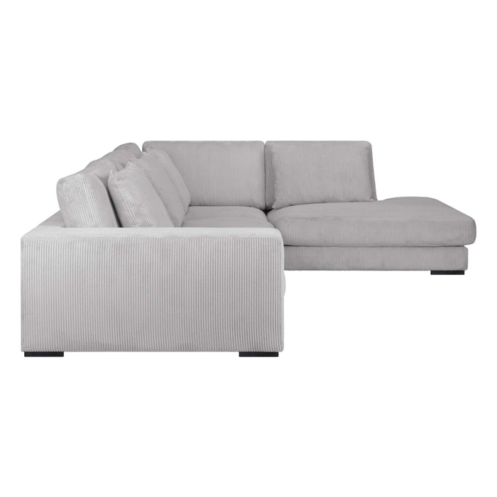 by fonQ Snug 4-zits Hoekbank met Chaise Longue Rechts - Lichtgrijs