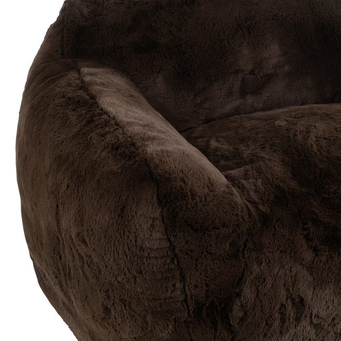 J-Line zetel Cutie - polyester - bruin - large