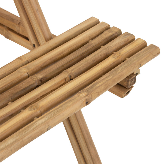 J-Line bank Picknick - bamboe|jute - naturel