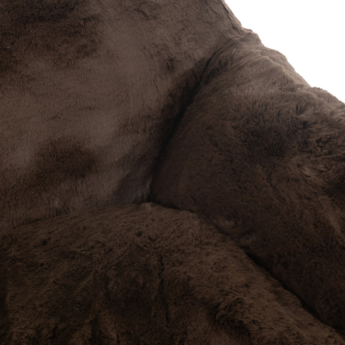 J-Line zetel Cutie - polyester - bruin - small