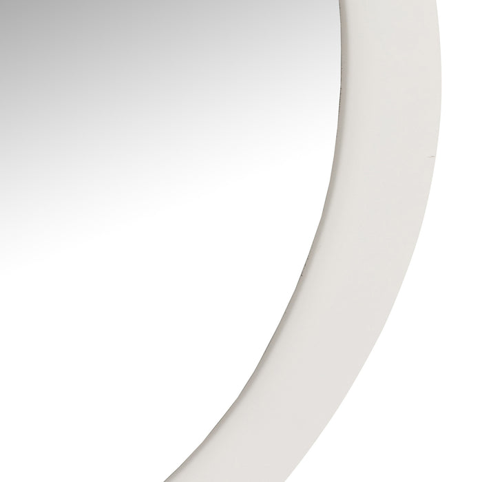 J-Line spiegel - metaal|glas - wit - large - Ø 86.5 cm