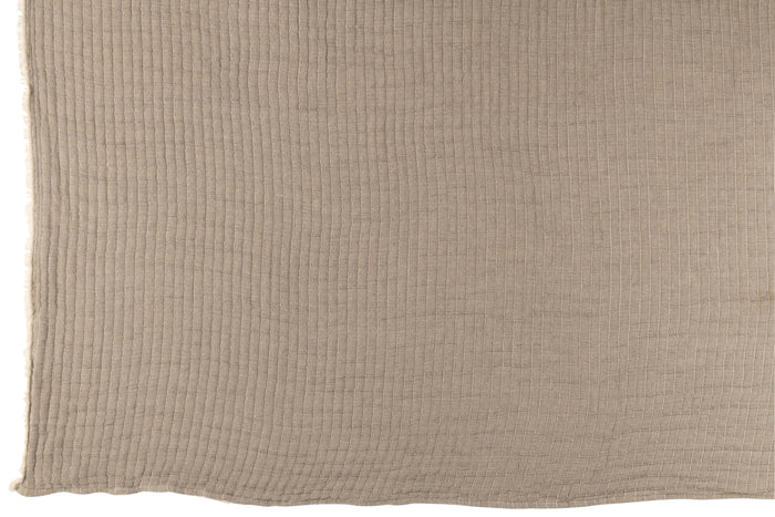 J-Line plaid Strepen Stiksel - katoen|polyester - grijs