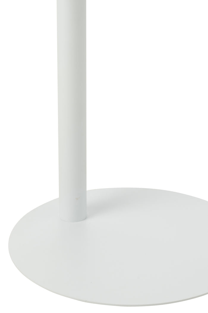 J-Line bijzettafel Rond - metaal - wit