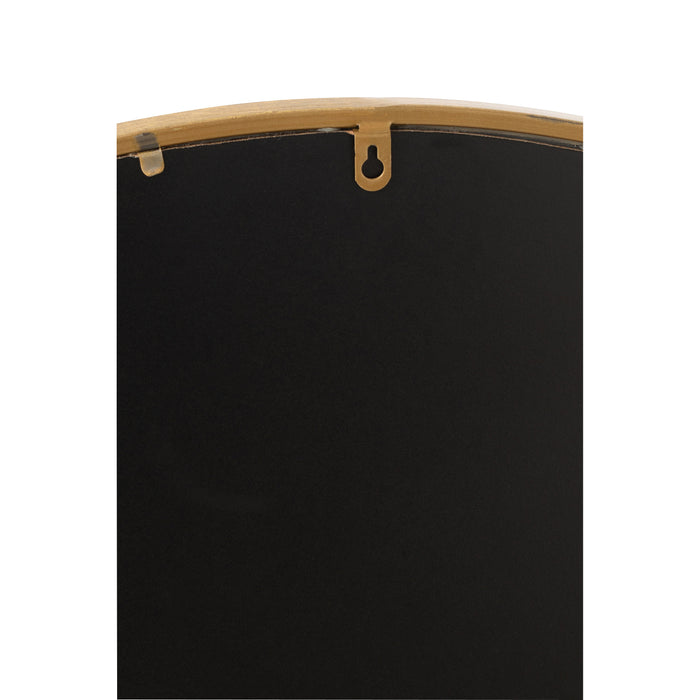 J-Line spiegel Mona Rond - ijzer|glas - goud - extra small - Ø 30 cm