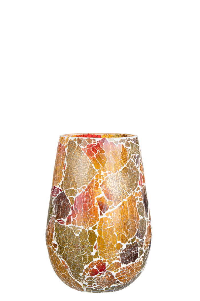 J-Line kaarshouder Sunset - glas - mix - large