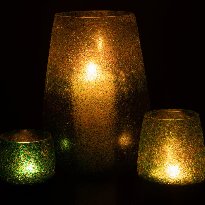 J-Line kaarshouder Tom - glas - groen - large