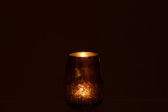 J-Line kaarshouder Spiegel - glas - groen - small - 2 stuks