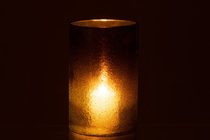 J-Line windlicht Spiegel - glas - groen - large