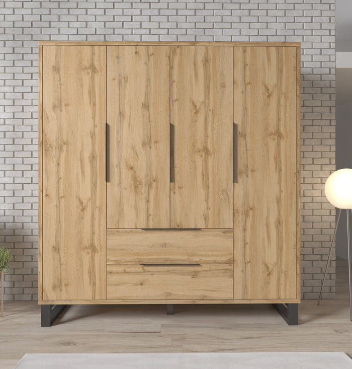 Meubella Kledingkast Harlow - Eiken - 191 cm