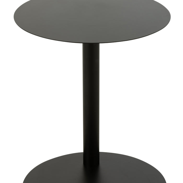 J-Line bijzettafel Rond - metaal - zwart