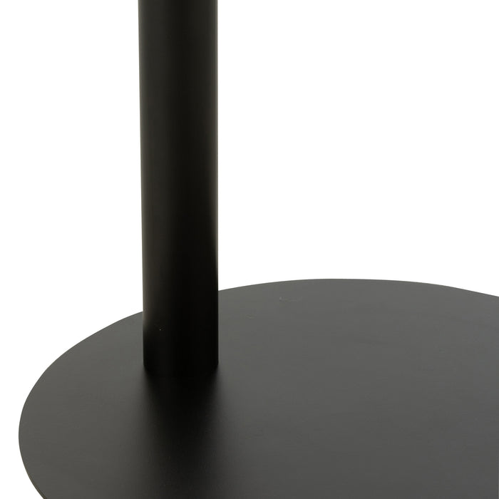 J-Line bijzettafel Rond - metaal - zwart