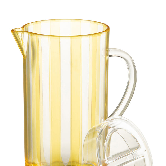 J-Line kruik Melanie - kunststof - geel