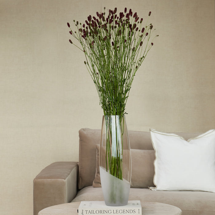 Riviera Maison Vaas Hoog Zand - Amber Bloemenvaas - Glas