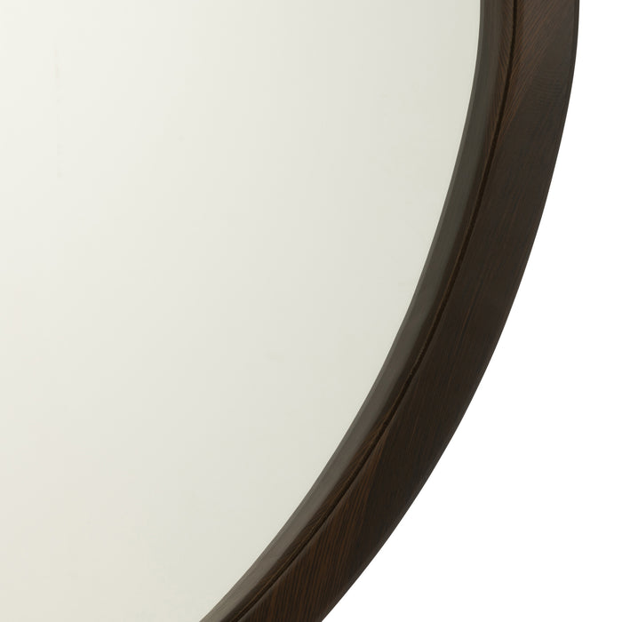 J-Line spiegel Abstract - hout|glas - donkerbruin - small - 70 x 61 cm