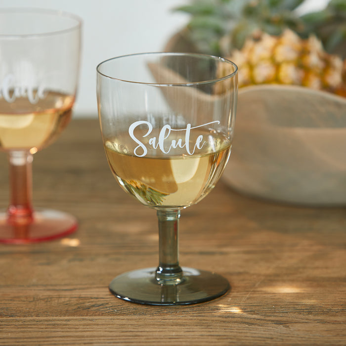 Riviera Maison Wijnglas Groen - Salute Wittewijnglas - Glas