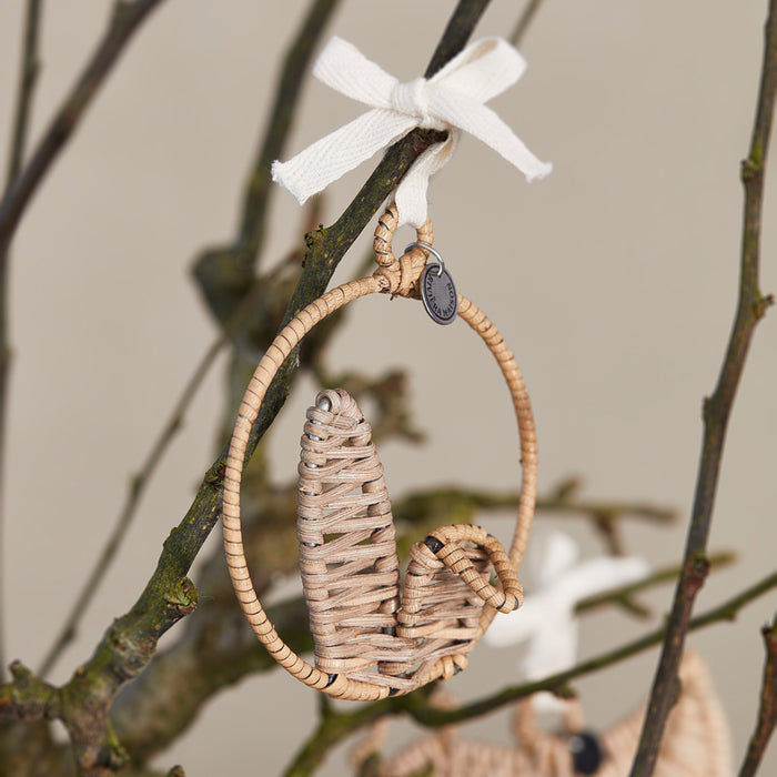 Riviera Maison - Rustic Rattan Bunny Ears Ornament - Naturel