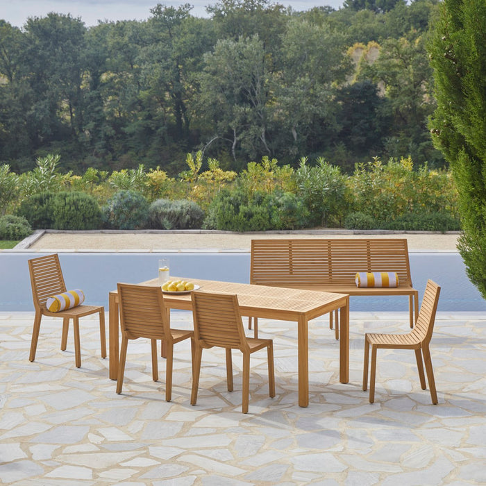 Tikamoon - Loungeset in teakhout 120 Teo 6 personen