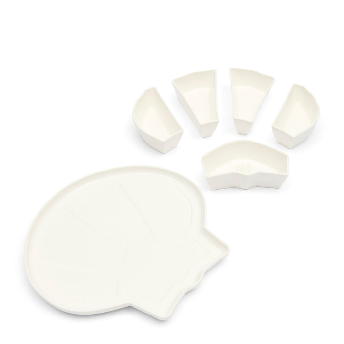 Riviera Maison Serveerschaal Wit - Ocean Seashell Tapas schaaltjes