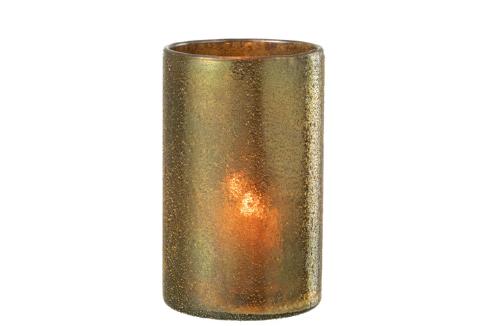 J-Line windlicht Spiegel - glas - goud - large