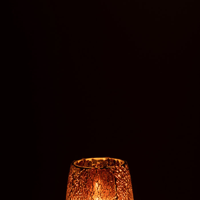 J-Line kaarshouder Ali - glas - bruin - medium