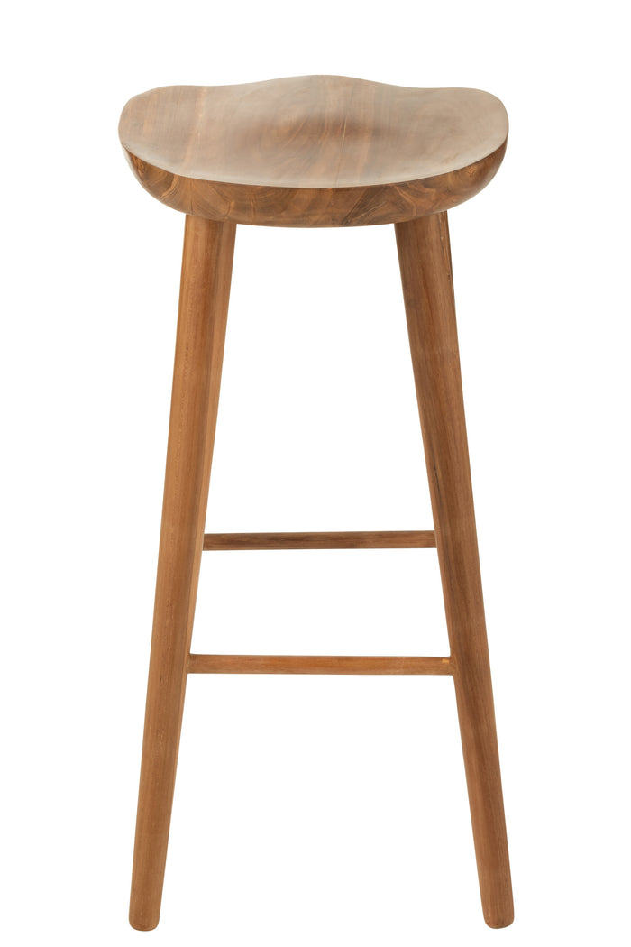 J-Line barkruk Ana - hout - bruin