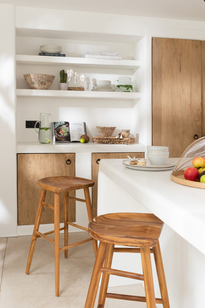 J-Line barkruk Ana - hout - bruin