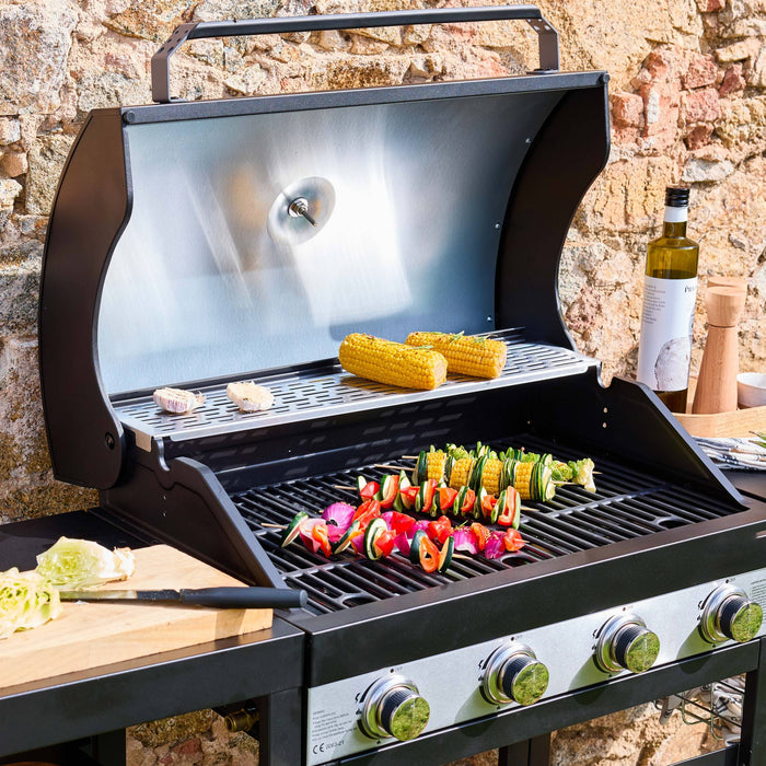 sweeek - Barbecue met 4 branders, buitenkeuken