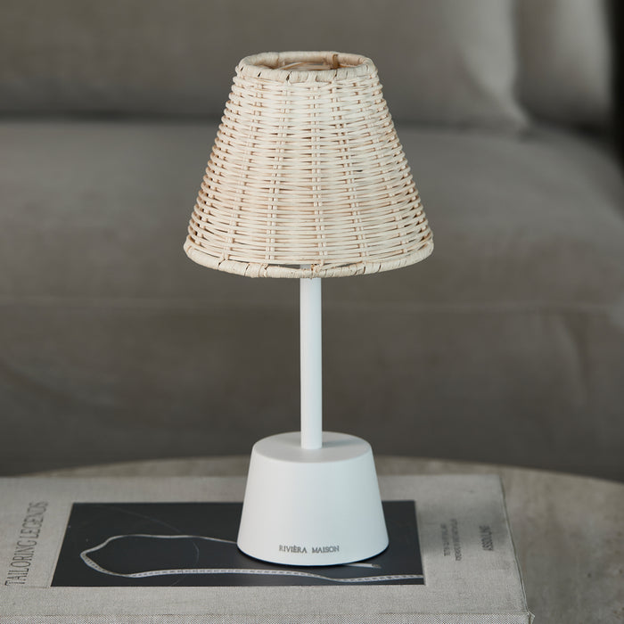 Riviera Maison Tafellamp draadloos Beige - Luminee Nachtlampje