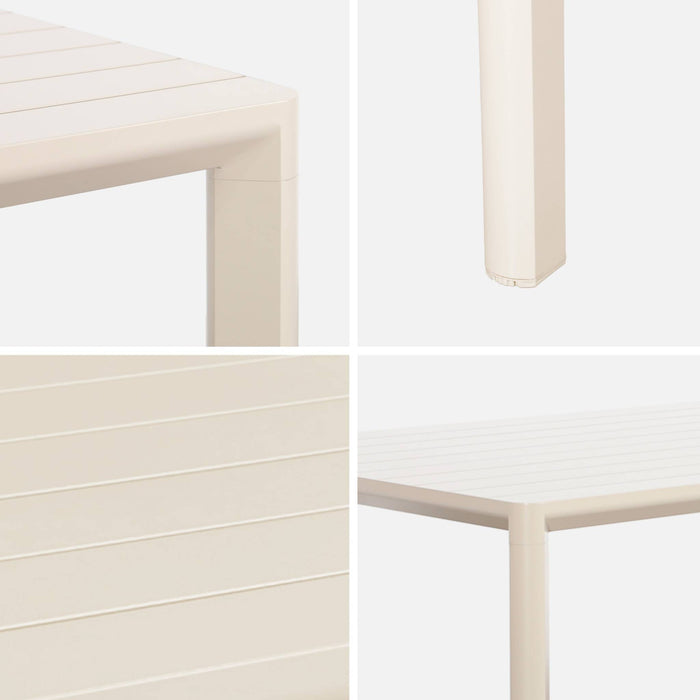 sweeek - Tuintafel van aluminium, 8 plaatsen