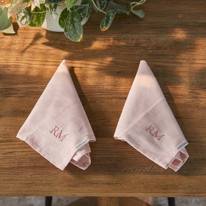 Riviera Maison Textielen servetten Roze - Summer Bliss Servetten set