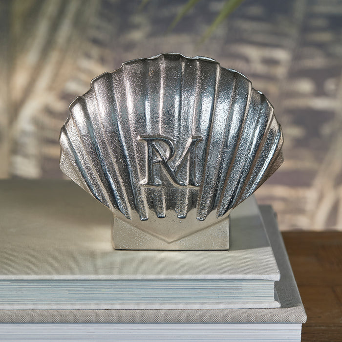 Riviera Maison Beeldje zeeschelp Zilver - Shell Sculpture - Aluminium