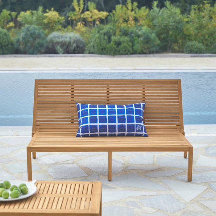 Tikamoon - Massief teakhouten tuinbank Teo, 2-zit