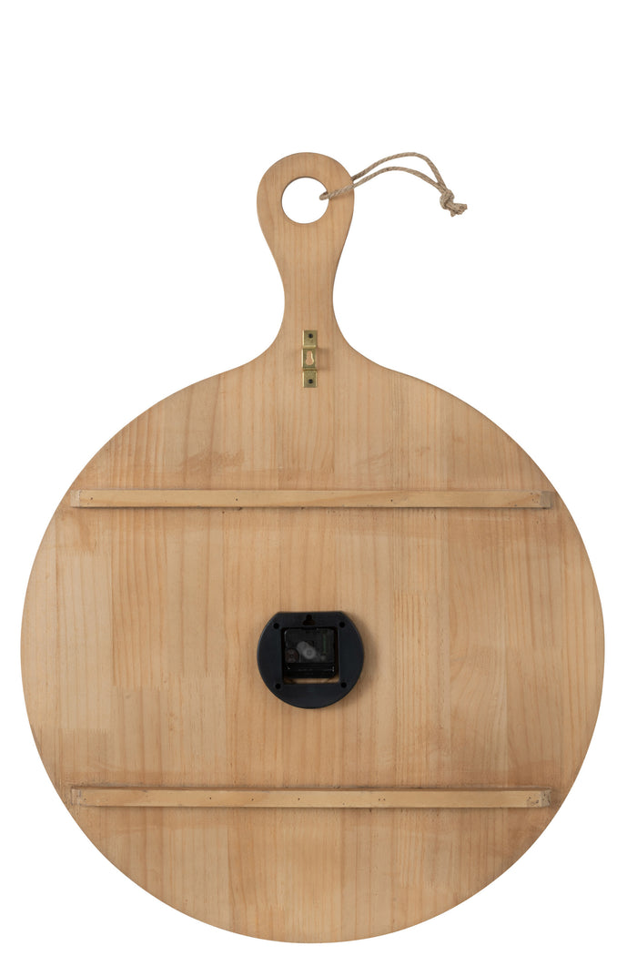 J-Line klok Plan Den - naturel - large - Ø 65.2 cm