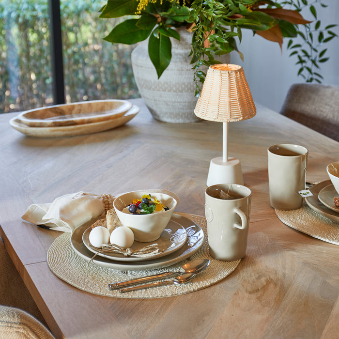 Riviera Maison Kom Rond Wit - Portofino Schaaltje maat XS - Steengoed