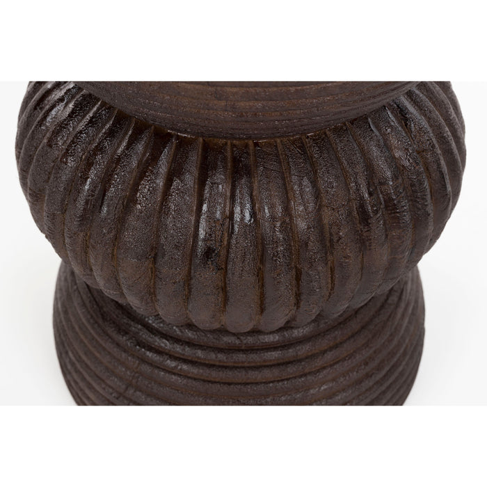 Housecraft Living Santo Bijzettafel Rond 30 cm Mangohout Bruin donker