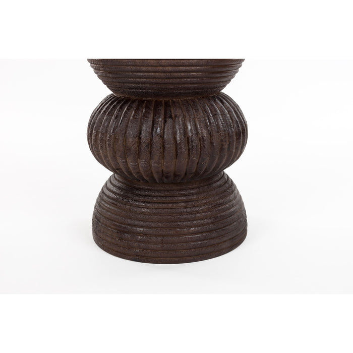 Housecraft Living Santo Bijzettafel Rond 30 cm Mangohout Bruin donker