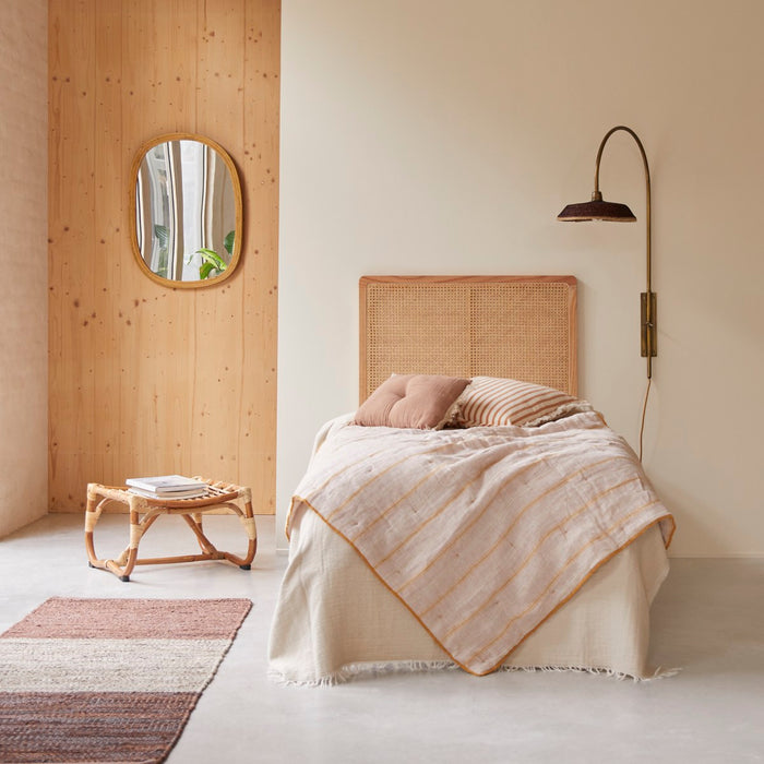 Tikamoon - Adèle - Hoofdeinde kinderbed met gevlochten rotan 90 cm