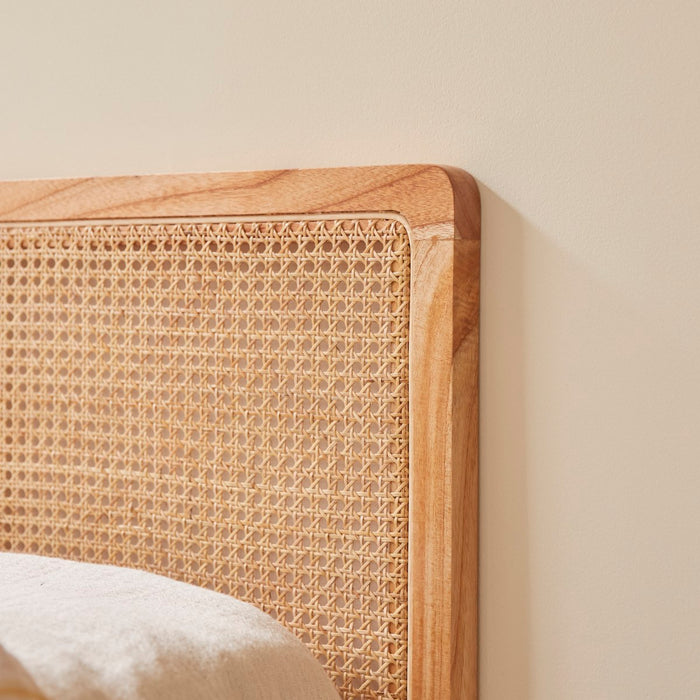 Tikamoon - Adèle - Hoofdeinde kinderbed met gevlochten rotan 90 cm