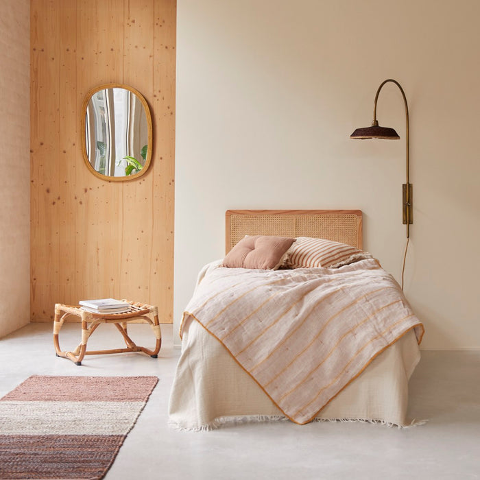 Tikamoon - Adèle - Hoofdeinde kinderbed met gevlochten rotan 90 cm