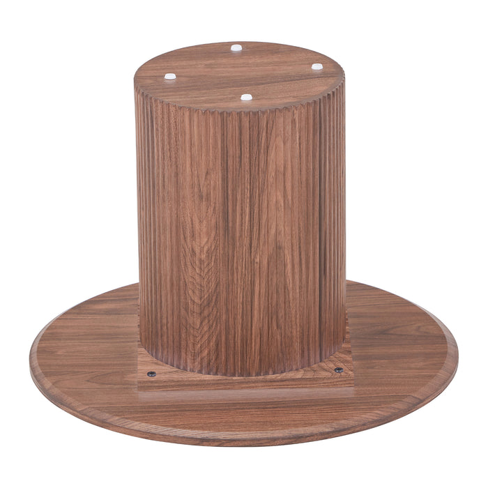 by fonQ Fiss Bijzettafel - Ø 60 cm - Walnoot