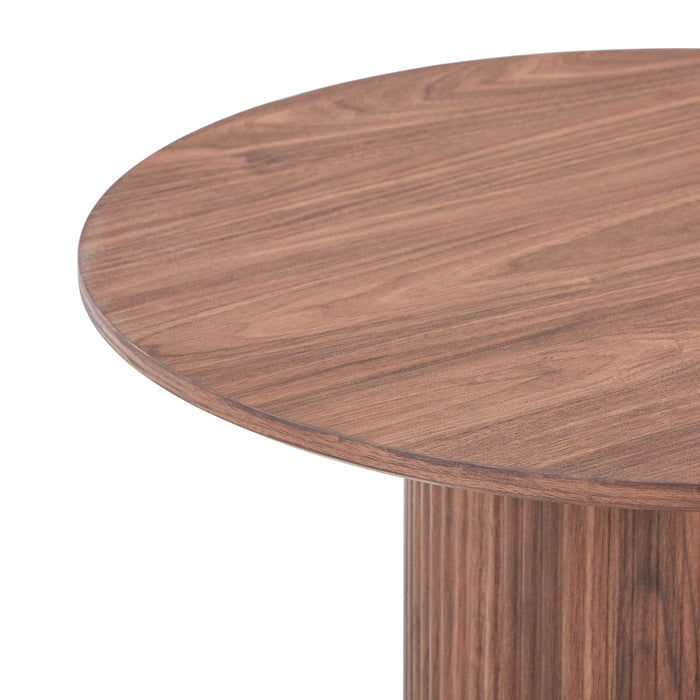 by fonQ Fiss Bijzettafel - Ø 60 cm - Walnoot